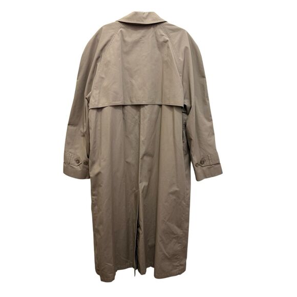 London Fog Tan Long Trench Coat - Picture 4 of 12